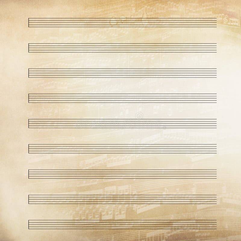Het klassieke document van het muziekblad royalty-vrije illustratie Het klassieke document van het muziekblad royalty-vrije illustratie