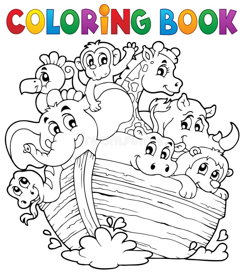 Het kleuren de bakthema 1 van boeknoahs stock illustratie Het kleuren de bakthema 1 van boeknoahs stock illustratie
