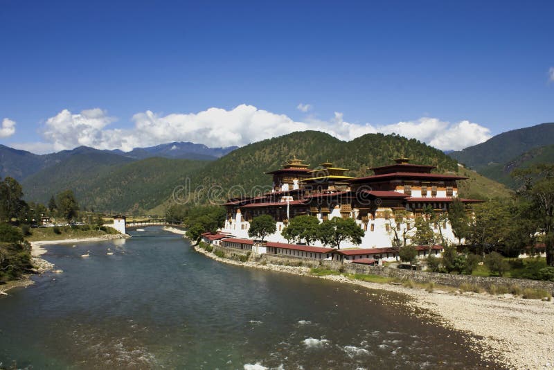 Het Klooster Bhutan, Azië van Punakha