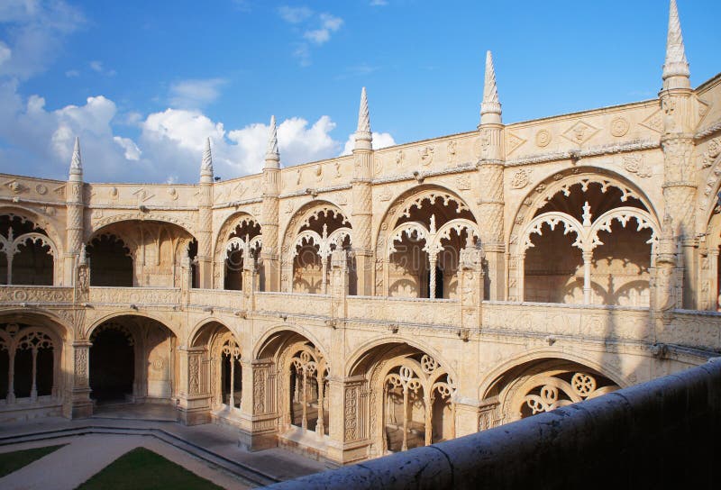 Het Klooster van Hieronymites stock fotografie