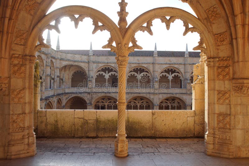 Het Klooster van Hieronymites royalty-vrije stock foto's