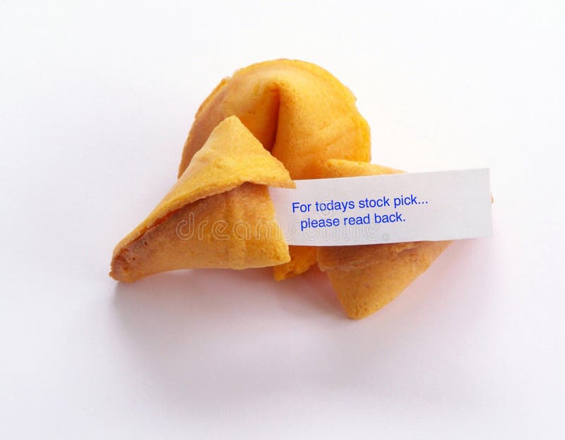 A fortune cookie with a stock pick. A fortune cookie with a stock pick.