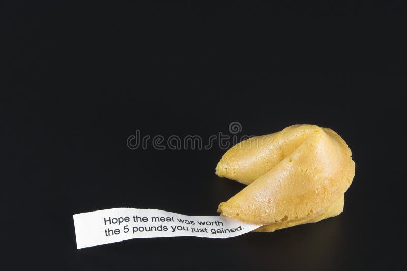 Fortune Cookie - Weight Loss Concept. Fortune Cookie - Weight Loss Concept