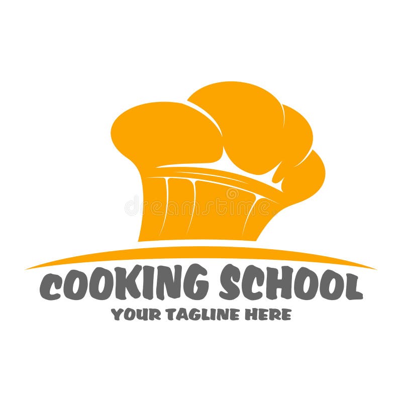 Het koken het ontwerp van het schoolembleem royalty-vrije illustratie Het koken het ontwerp van het schoolembleem royalty-vrije illustratie