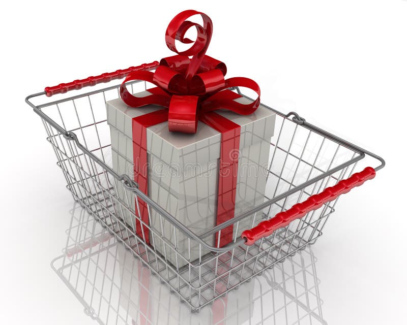 Het kopen van de gift Concept stock illustratie Het kopen van de gift Concept stock illustratie