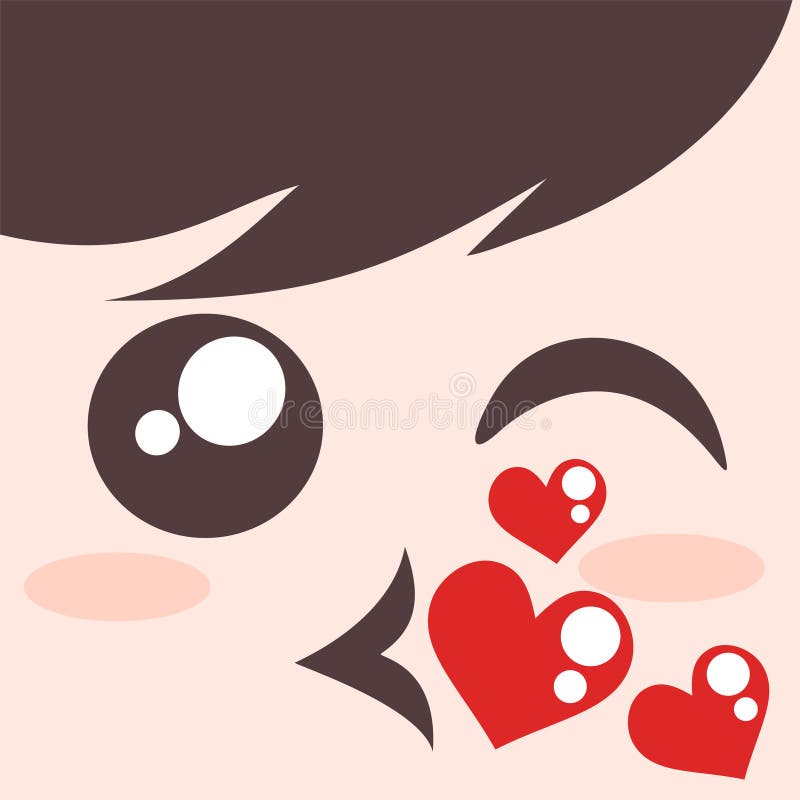 Het kussen gezichtsillustratie stock illustratie