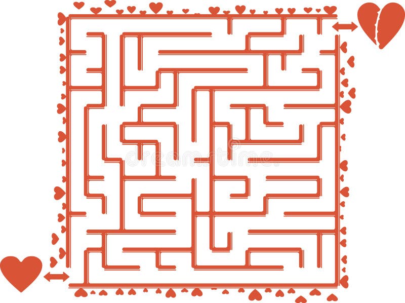 Hartendoolhof vector illustratie