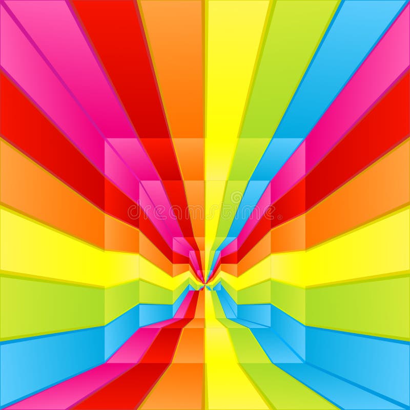 Het labyrintmanier van de regenboog vector illustratie Het labyrintmanier van de regenboog vector illustratie