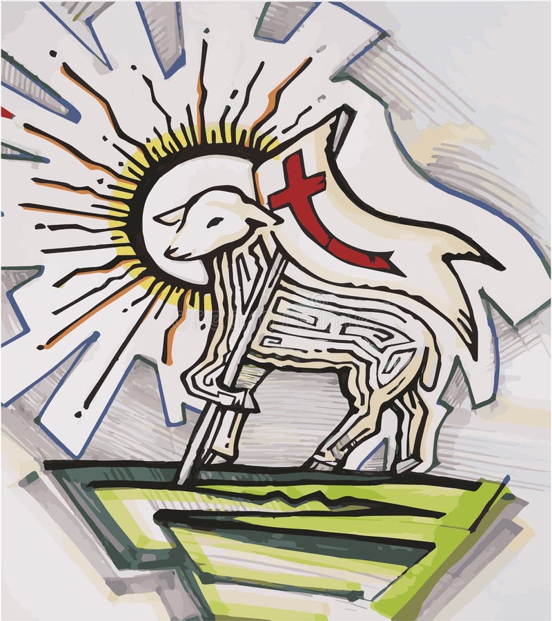 Het lam van God vector illustratie Het lam van God vector illustratie