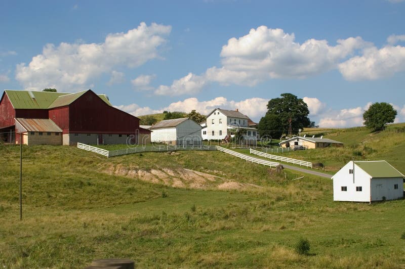 Het Landbouwbedrijf van Amish stock fotografie Het Landbouwbedrijf van Amish stock fotografie