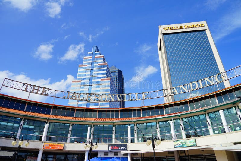 Het Landen van Jacksonville stock foto Het Landen van Jacksonville stock foto