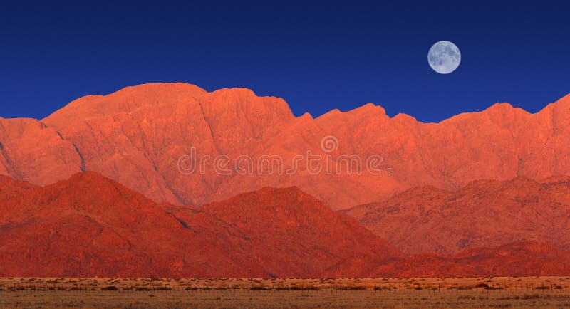 Het landschap van de berg, Woestijn Namib royalty-vrije stock afbeelding Het landschap van de berg, Woestijn Namib royalty-vrije stock afbeelding