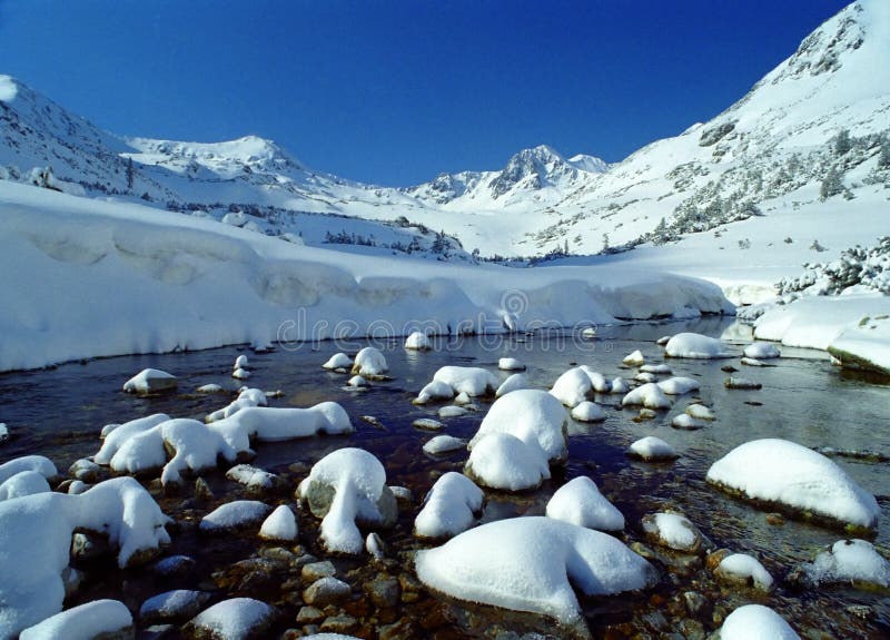 Winterlandschap stock fotografie