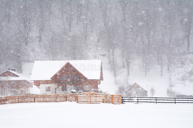 Het landschap van de winter royalty-vrije stock afbeelding