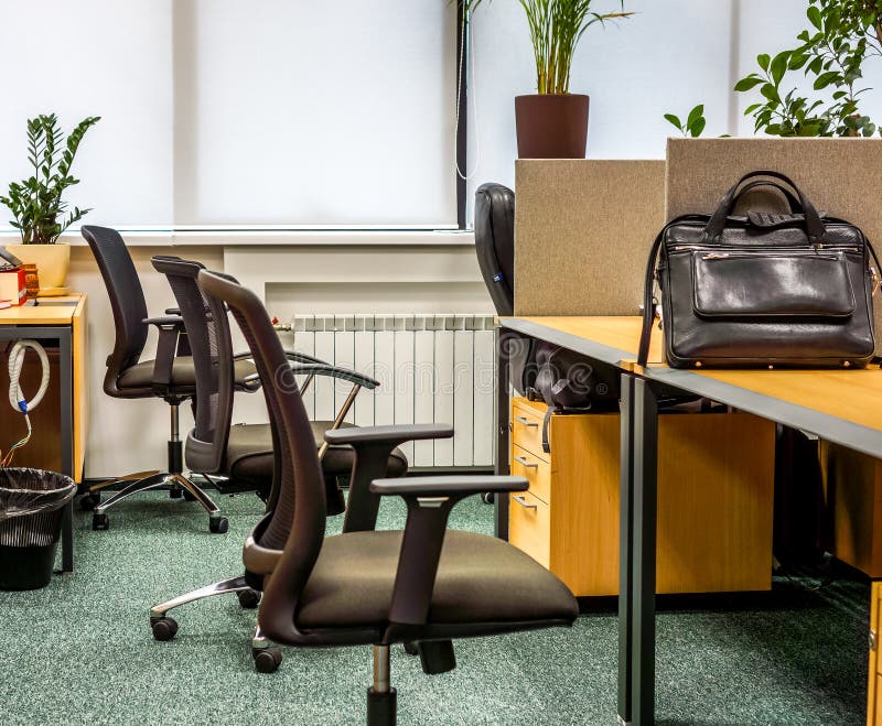 Het landschap van het Classikbureau met het werkatmosfeer royalty-vrije stock afbeelding Het landschap van het Classikbureau met het werkatmosfeer royalty-vrije stock afbeelding
