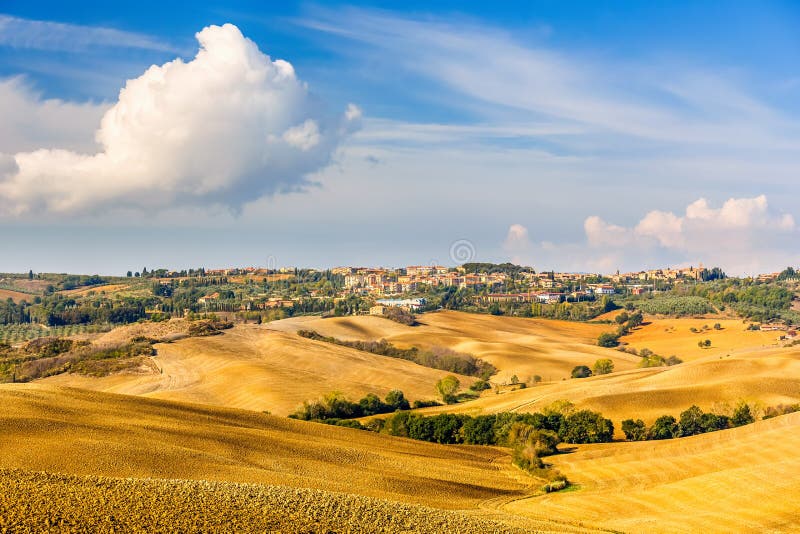 Het landschap van Toscanië royalty-vrije stock afbeeldingen Het landschap van Toscanië royalty-vrije stock afbeeldingen