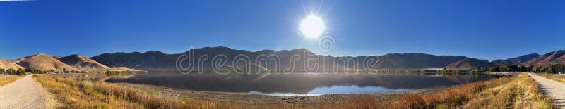 Het landschapsmeningen van het Mantuareservoir Mantua is een kleine stad op de oostelijke Oudere die Provincie van de randdoos, h royalty-vrije stock afbeelding Het landschapsmeningen van het Mantuareservoir Mantua is een kleine stad op de oostelijke Oudere die Provincie van de randdoos, h royalty-vrije stock afbeelding