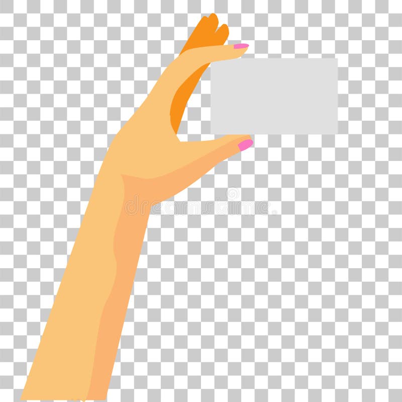Het Lege Adreskaartje van de handholding voor Uw Ontwerpelement vector illustratie Het Lege Adreskaartje van de handholding voor Uw Ontwerpelement vector illustratie