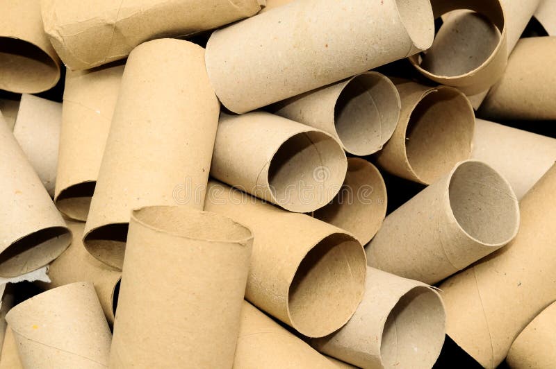 Het lege Broodje van het Toiletpapier stock foto Het lege Broodje van het Toiletpapier stock foto