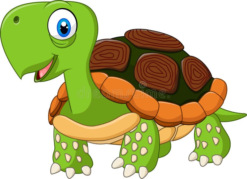 Het leuke babyschildpad stellen geïsoleerd op witte achtergrond royalty-vrije illustratie Het leuke babyschildpad stellen geïsoleerd op witte achtergrond royalty-vrije illustratie