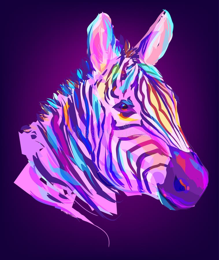 Het leuke gekleurde gestreepte hoofd royalty-vrije illustratie Het leuke gekleurde gestreepte hoofd royalty-vrije illustratie