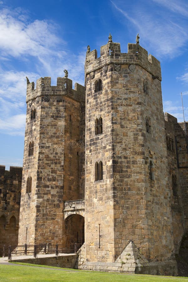 The Keep at Alnwick castle, Northumberland, North East England. The Keep at Alnwick castle, Northumberland, North East England.