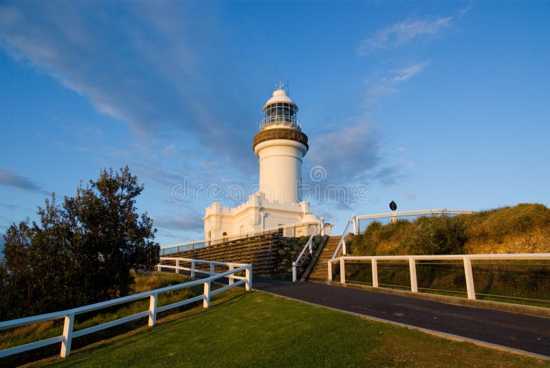 Byron Bay Lighthouse, the easternmost in Australia. At Cape Byron, coastal New South Wales. Byron Bay Lighthouse, the easternmost in Australia. At Cape Byron, coastal New South Wales.