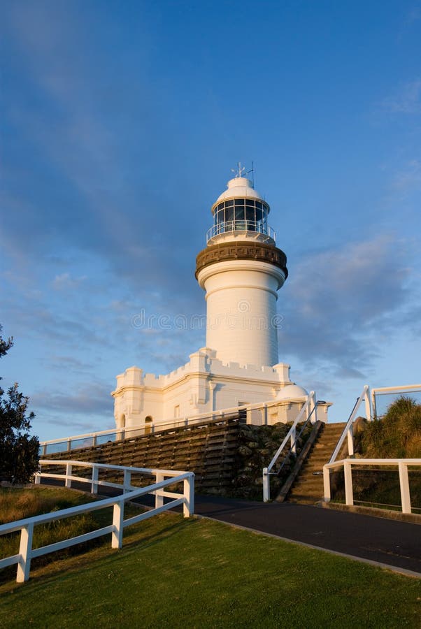 Byron Bay Lighthouse, the easternmost in Australia. At Cape Byron, coastal New South Wales. Byron Bay Lighthouse, the easternmost in Australia. At Cape Byron, coastal New South Wales.