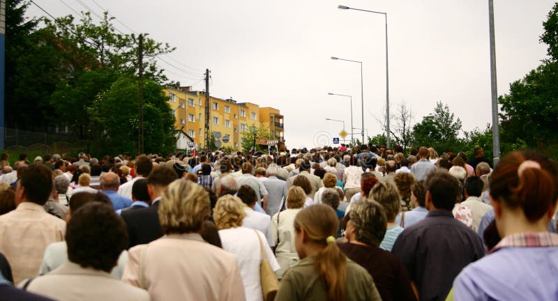 Het lopen menigte royalty-vrije stock afbeelding Het lopen menigte royalty-vrije stock afbeelding