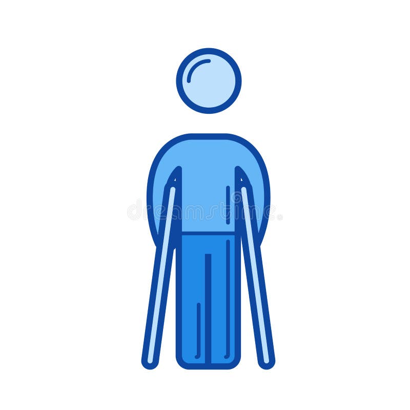 Het lopende pictogram van de steunpilarenlijn vector illustratie Het lopende pictogram van de steunpilarenlijn vector illustratie