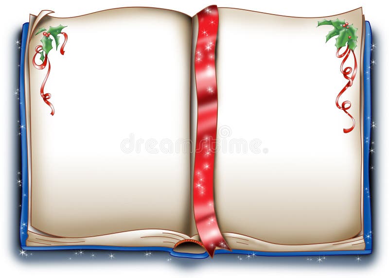 Het magische boek van Kerstmis vector illustratie Het magische boek van Kerstmis vector illustratie