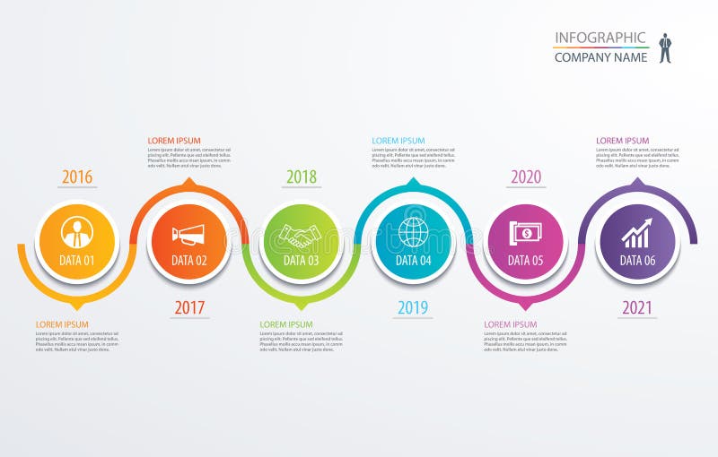 6 circle timeline infographic template business concept background. Vector can be used for workflow layout, diagram, number step up options, web design ,annual report. 6 circle timeline infographic template business concept background. Vector can be used for workflow layout, diagram, number step up options, web design ,annual report