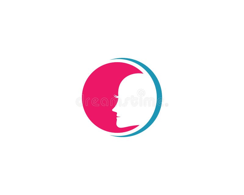 Het malplaatje van het gezichtsembleem vector illustratie Het malplaatje van het gezichtsembleem vector illustratie