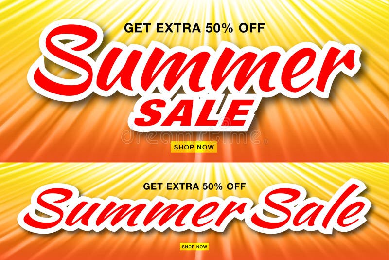 Het malplaatjebanners van de de zomerverkoop met zonstralen Reeks van oranje achtergrond van het gloed de horizontale zonlicht Ve stock illustratie Het malplaatjebanners van de de zomerverkoop met zonstralen Reeks van oranje achtergrond van het gloed de horizontale zonlicht Ve stock illustratie