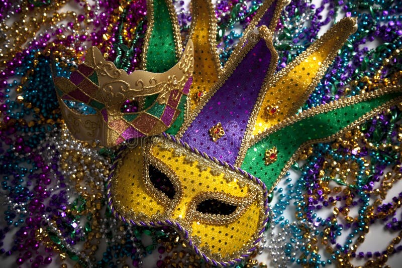 Het Masker en de Parels van Gras van Mardi