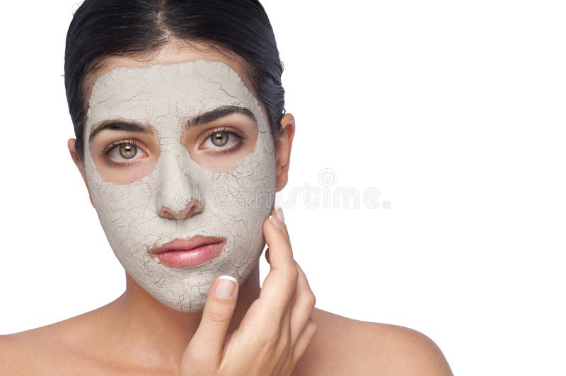 Het Masker van de klei stock afbeelding Het Masker van de klei stock afbeelding