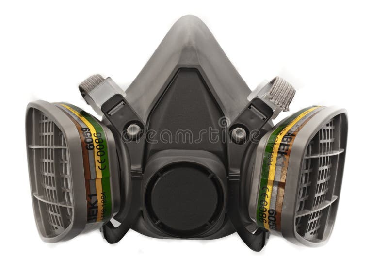Het masker van het gas en van het stof royalty-vrije stock afbeeldingen Het masker van het gas en van het stof royalty-vrije stock afbeeldingen