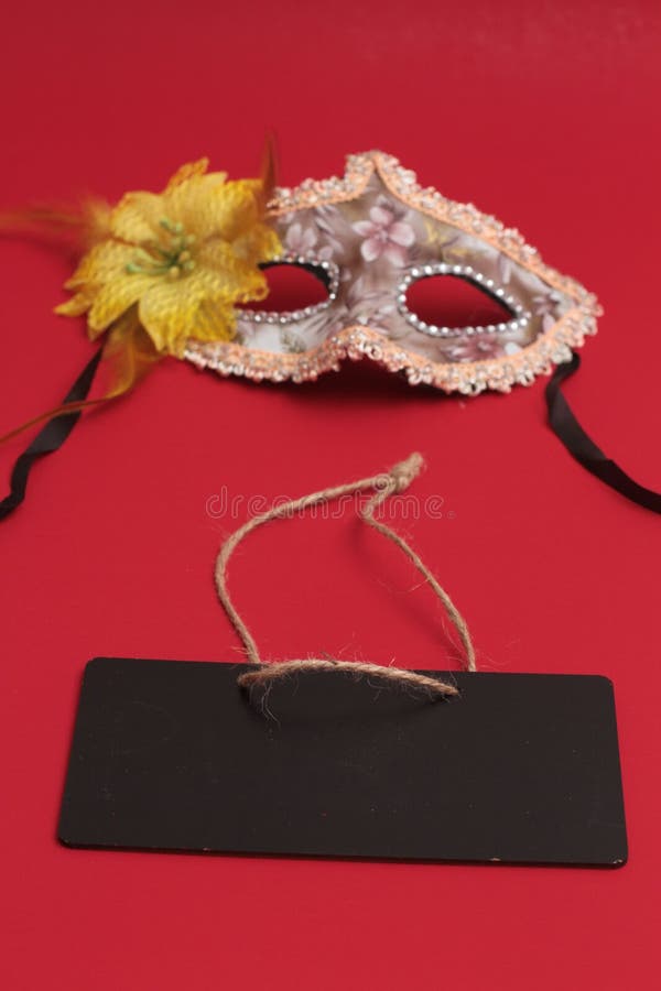 Het masker voor Purim-vakantie van vierings de Joodse Carnaval en schittert achtergrond Se stock foto Het masker voor Purim-vakantie van vierings de Joodse Carnaval en schittert achtergrond Se stock foto
