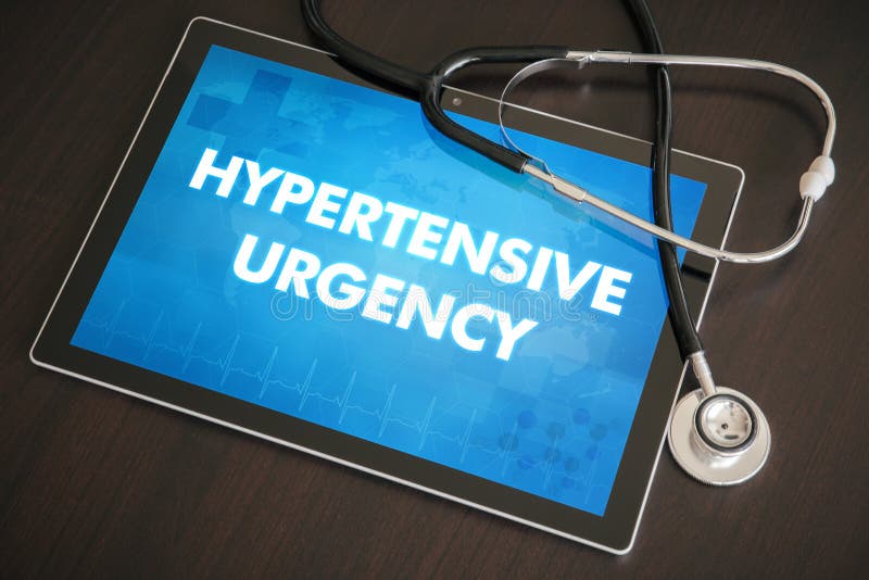 Het medische concept met te hoge bloeddruk van de urgentie (hartwanorde) diagnose royalty-vrije stock foto Het medische concept met te hoge bloeddruk van de urgentie (hartwanorde) diagnose royalty-vrije stock foto