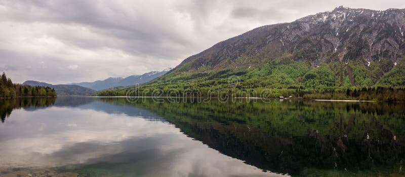 Het Meer van Bohinj royalty-vrije stock afbeelding