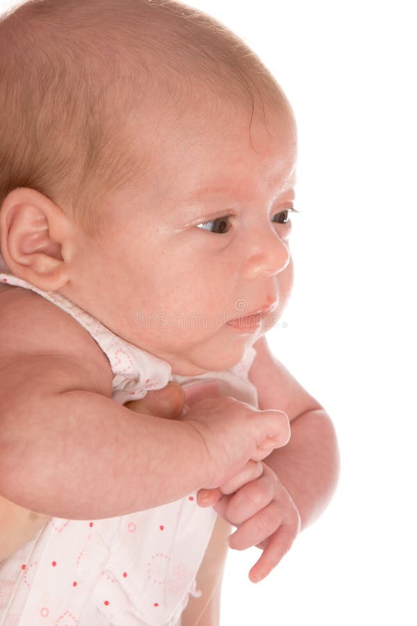 Baby girl isolated on white. Baby girl isolated on white