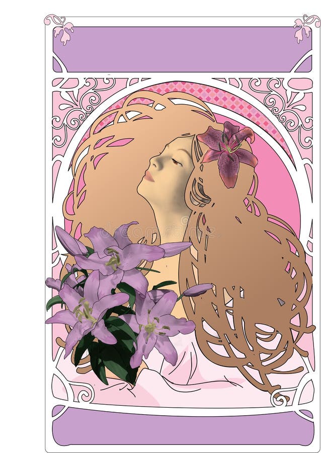 Het meisje van de bloem royalty-vrije illustratie Het meisje van de bloem royalty-vrije illustratie