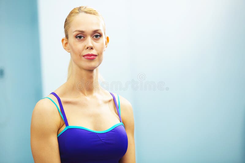 Het meisje van de sport stock afbeelding