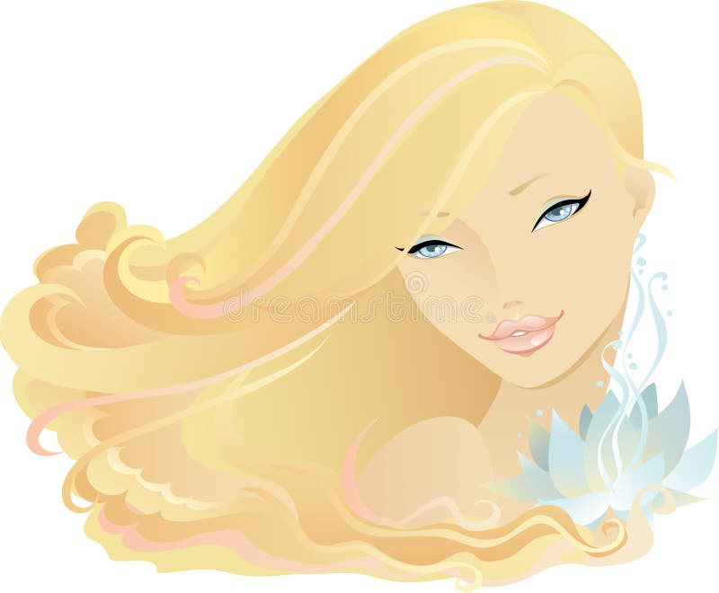 Het Meisje van Lotus vector illustratie Het Meisje van Lotus vector illustratie