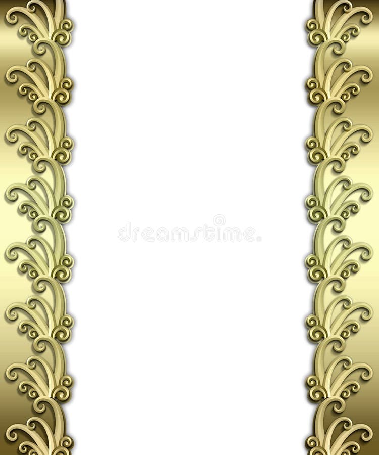 Het metaal Frame van het Art deco stock illustratie Het metaal Frame van het Art deco stock illustratie