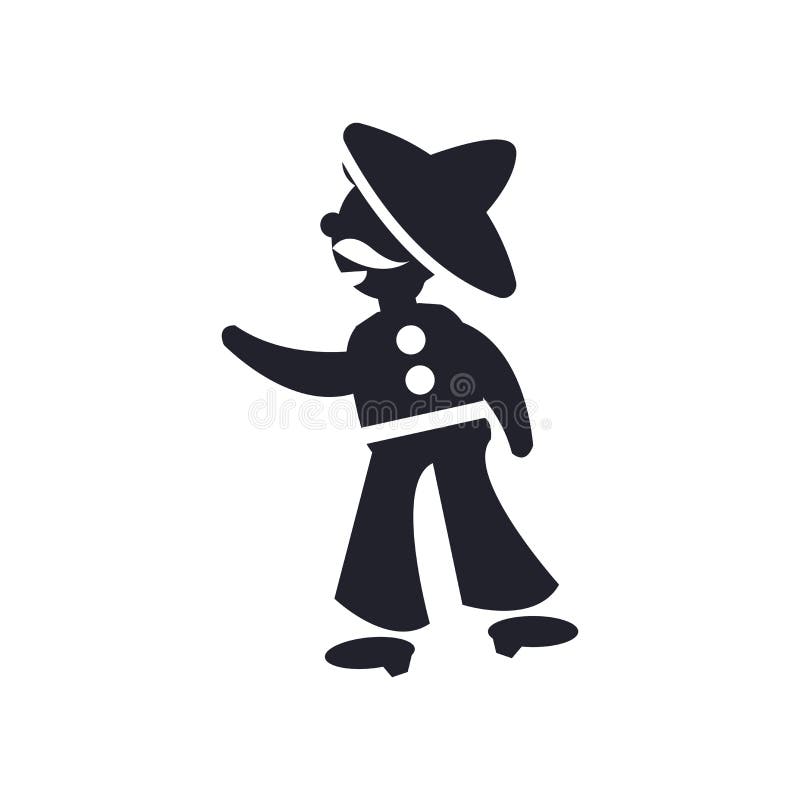 Het Mexicaanse vectordieteken en het symbool van het mensenpictogram op witte backgr wordt geïsoleerd royalty-vrije illustratie Het Mexicaanse vectordieteken en het symbool van het mensenpictogram op witte backgr wordt geïsoleerd royalty-vrije illustratie