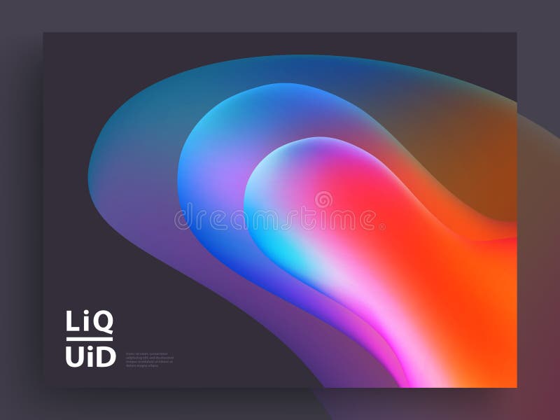 Het moderne ontwerp van het dekkingsmalplaatje Vloeibare kleuren In Holografische Gradiëntvormen voor Presentatie, Tijdschriften, vector illustratie Het moderne ontwerp van het dekkingsmalplaatje Vloeibare kleuren In Holografische Gradiëntvormen voor Presentatie, Tijdschriften, vector illustratie