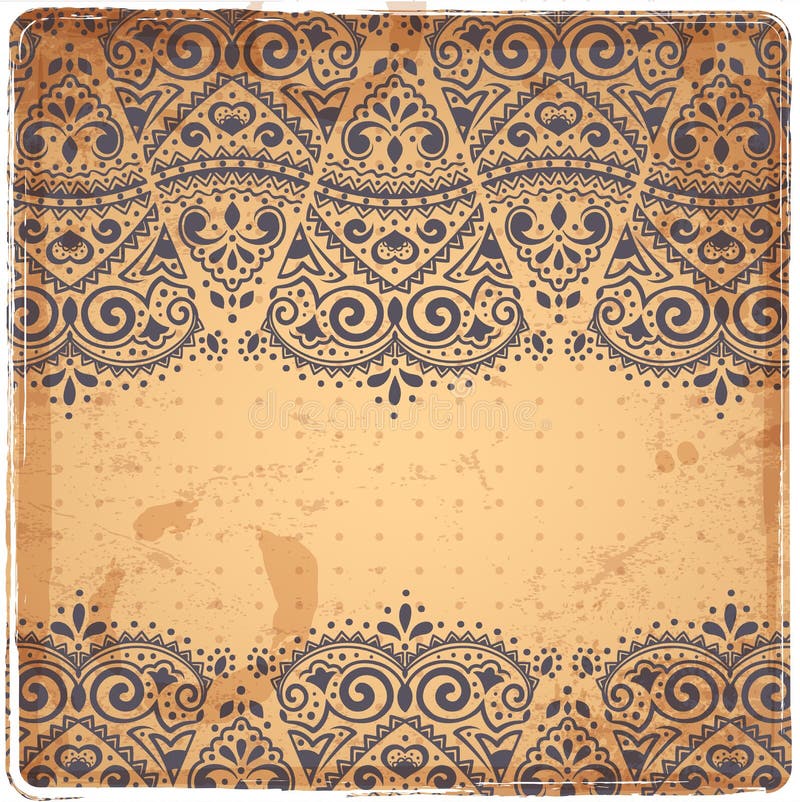 Het mooie Indische ornament van Paisley stock illustratie Het mooie Indische ornament van Paisley stock illustratie