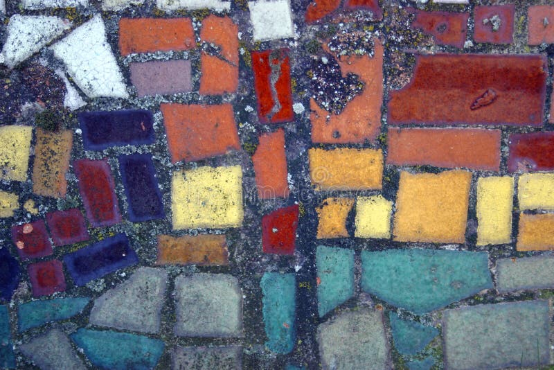 Warm abstract color ceramic mosaic. Warm abstract color ceramic mosaic.