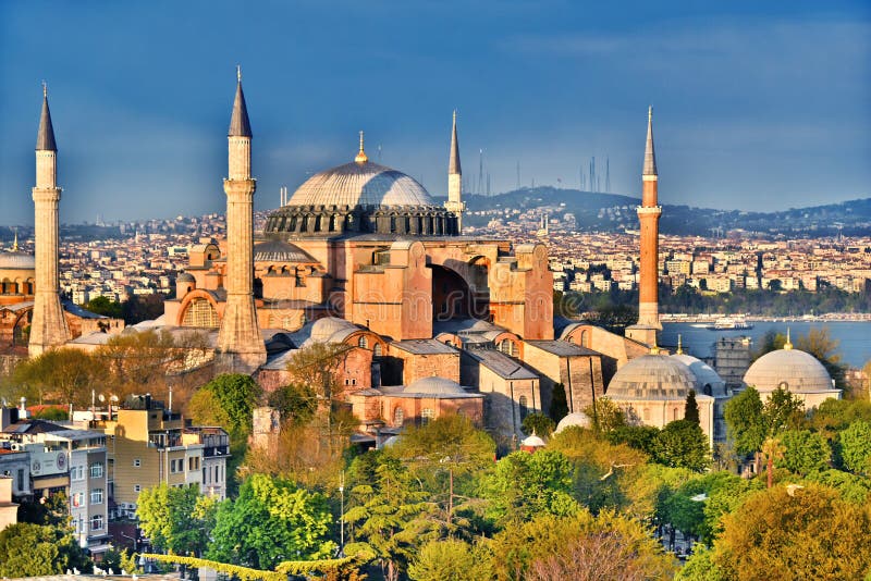Het museum & x28 van Hagiasophia; Ayasofya Muzesi& x29; in Istanboel, Turkije stock foto's Het museum & x28 van Hagiasophia; Ayasofya Muzesi& x29; in Istanboel, Turkije stock foto's